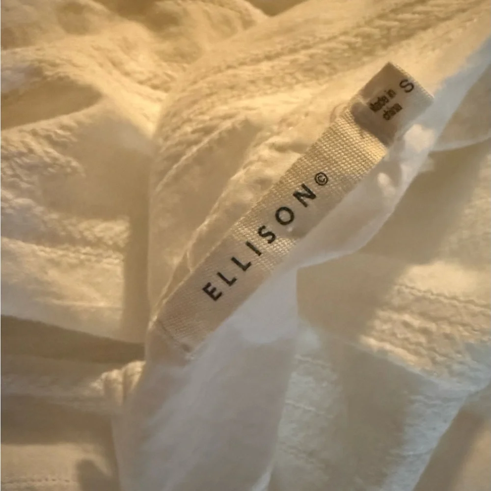 Ellison White Tiered Eyelet Midi Dress - Picture 10 of 10